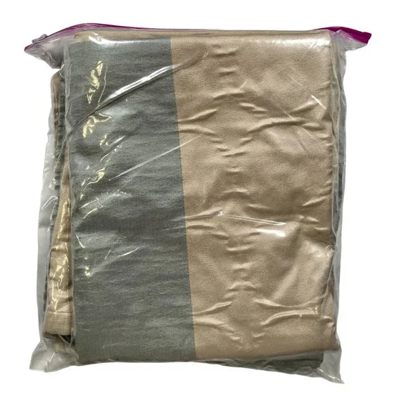 Studio JCP Champagne Gold & Blue/Gray Shower Curtains 2 Panels 49” x 80” - Picture 5 of 7